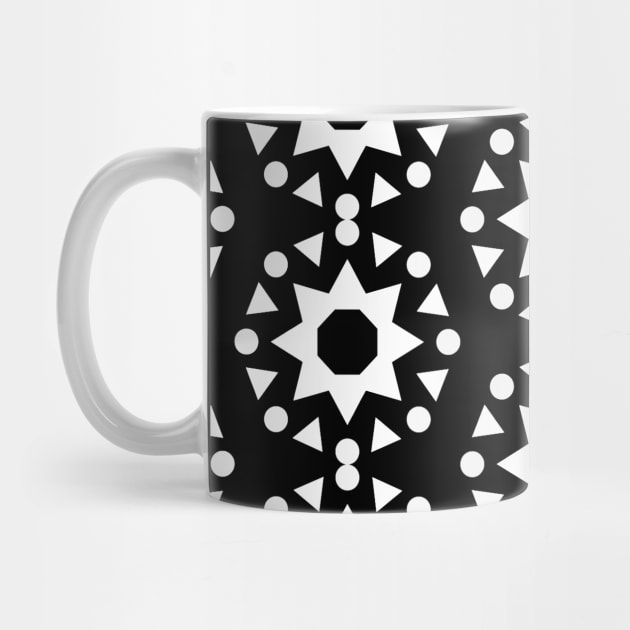 Black and white pattern print by Spinkly